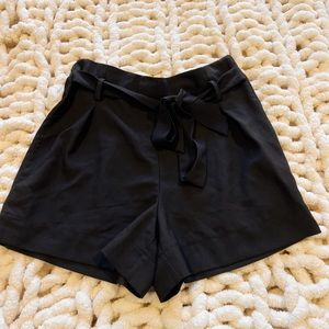 Vintage Style Women’s Black Shorts Flow